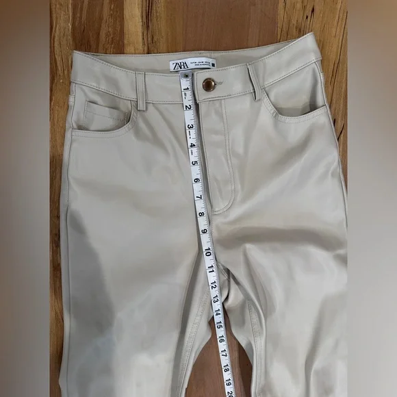 ZARA Faux Leather pants Size 4 - Picture 11 of 12
